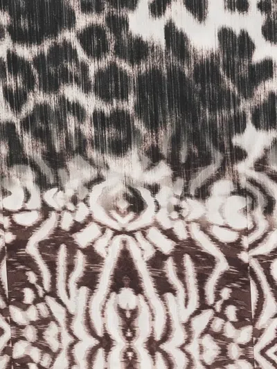 Pierre-louis Mascia Animal-print Silk Scarf In Multi