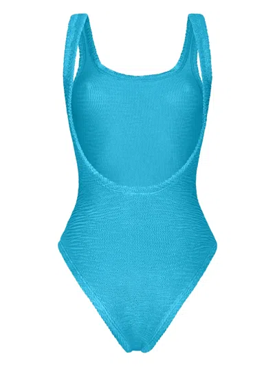 Paramidonna Hailey Textured Swimsuit In Blue