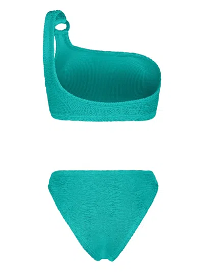 Paramidonna Stassie One-shoulder Bikini In Green