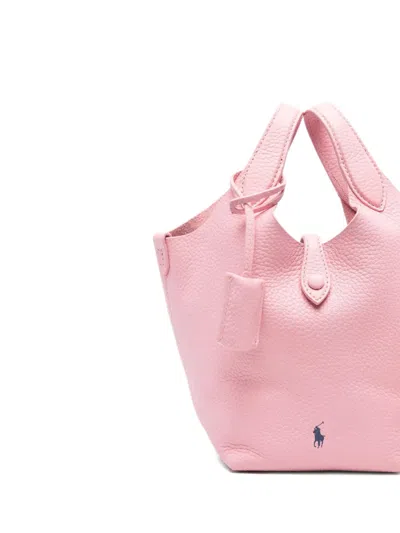 Polo Ralph Lauren Top Handle Charm Tote Bag In Pink