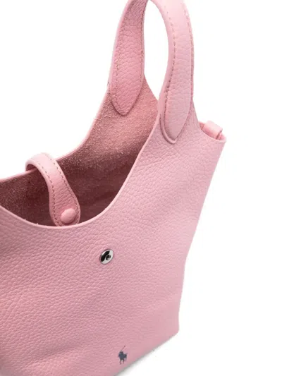 Polo Ralph Lauren Top Handle Charm Tote Bag In Pink