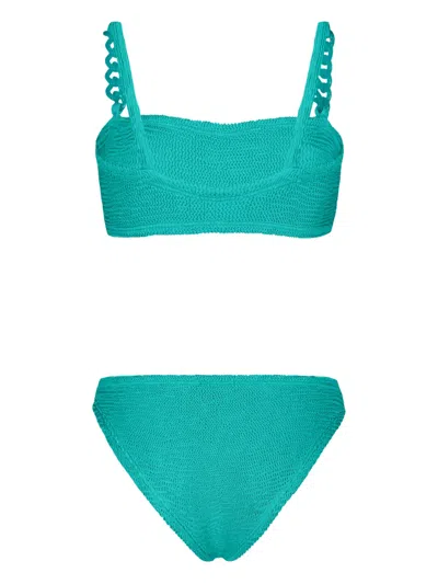 Paramidonna Penelope Chain-straps Bikini In Green