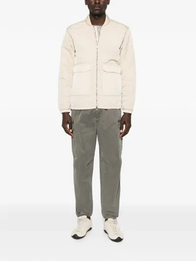 Keeling Pocketed Padded Jacket In Neutral