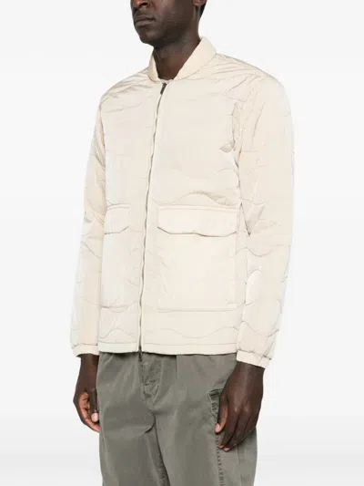 Keeling Pocketed Padded Jacket In Neutral