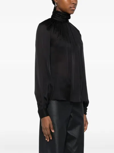 Botsi Chiffon-fabric Blouse In Black