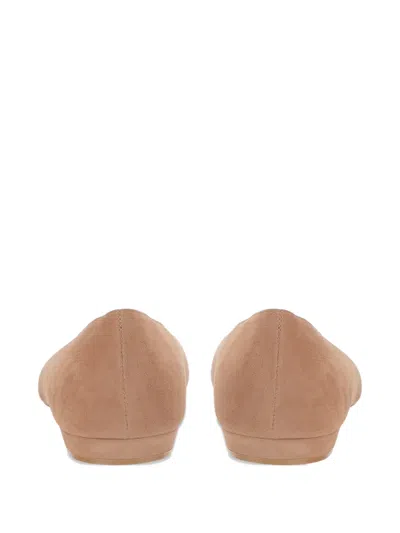 Gianvito Rossi Point-toe Ballet Flats In Animal Print