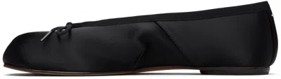 Maison Margiela Tabi Leather Split-toe Ballerina Flats In Black