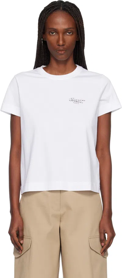 Givenchy Cotton T-shirt With Print In White