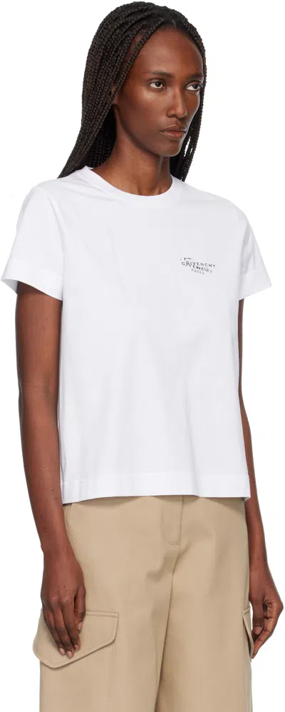 Givenchy Cotton T-shirt With Print In White