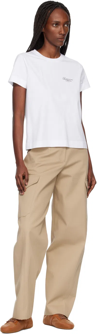 Givenchy Cotton T-shirt With Print In White