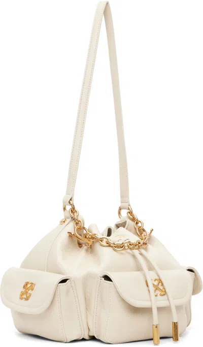 Off-white Dumbo Drawstring Bucket Bag In Neutral