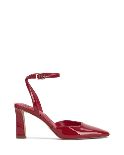Vince Camuto Galees Ankle Strap Pump In Red