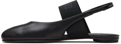Mm6 Maison Margiela Black Anatomic Numeric Slingback Sandals In Black