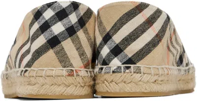 Burberry Women Embroidered Canvas Espadrilles In Neutral