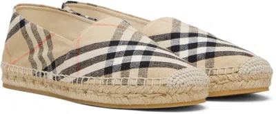 Burberry Women Embroidered Canvas Espadrilles In Neutral