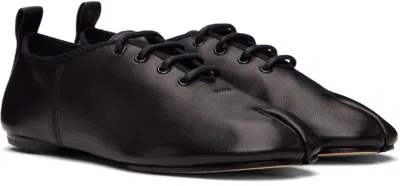 Maison Margiela Black Tabi Jazz Lace-up Derbys In Black