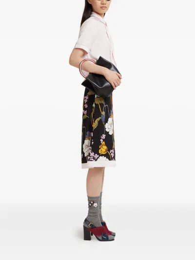 Marni Contrast-stitching Blouse In Pink