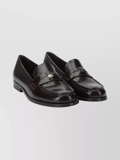 Tory Burch Penny Strap Loafers And Slippers Collection In Black