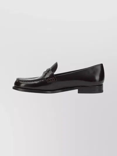 Tory Burch Penny Strap Loafers And Slippers Collection In Black