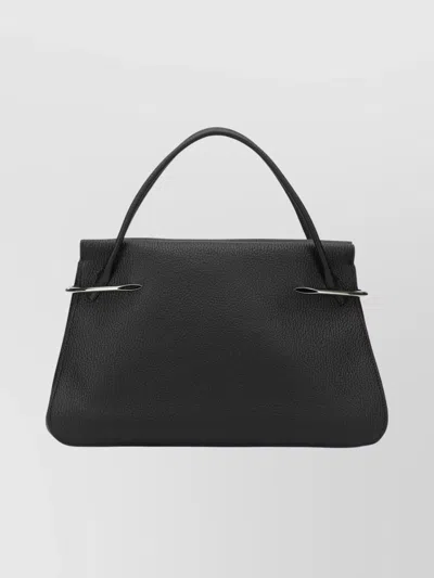 Givenchy Textured Shoulder Bags Metal Accents In Black