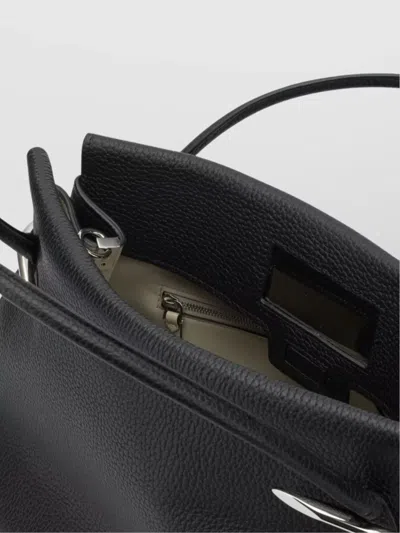 Givenchy Textured Shoulder Bags Metal Accents In Black