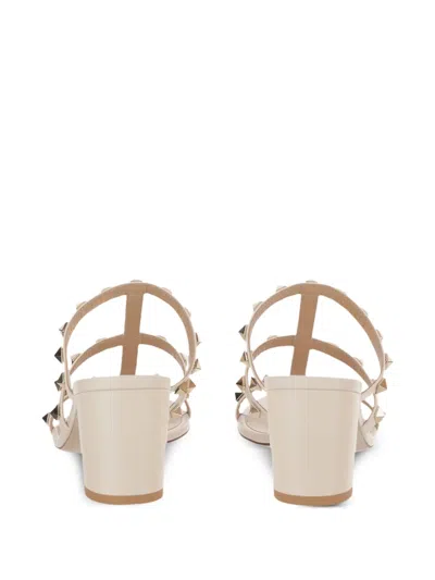 Valentino Women Pink Rockstud Leather Heels, 4.5 Luxury Pumps & Heels For Women Darveys In Multi