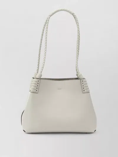 Etro Braided Handle Structured Shoulder Bag In Neutral