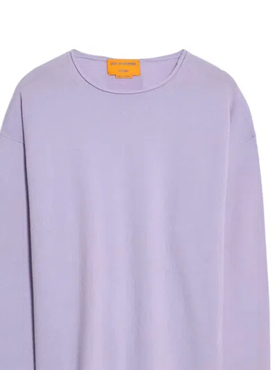 Guest In Residence Oversized Crew-neck Sweatshirt In Purple