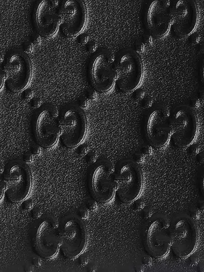 Gucci Arabella Bi Fold Leather Wallet In Black