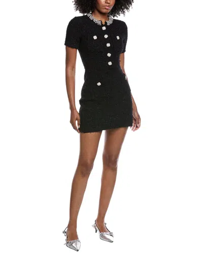 Beulah Knit Mini Dress In Black