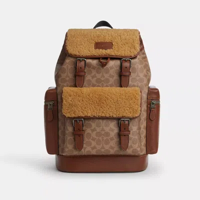 Coach Outlet Sprint Backpack In Signature Canvas In Brown