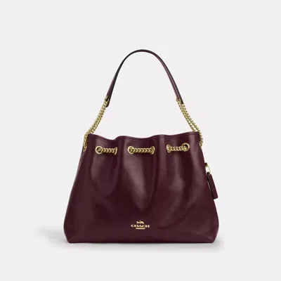 Coach Outlet Evelyn Shoulder Bag In Burgundy