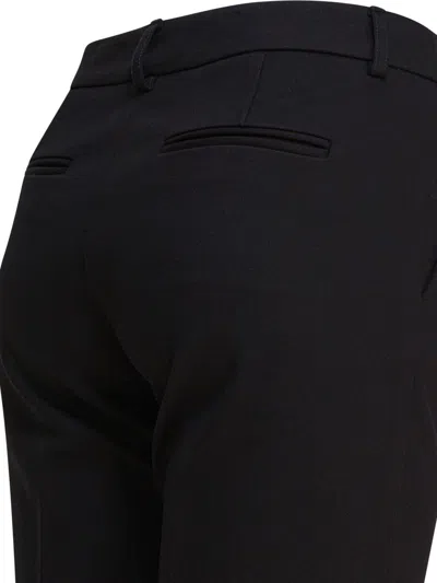 Semper Black Elastane Trousers In Black