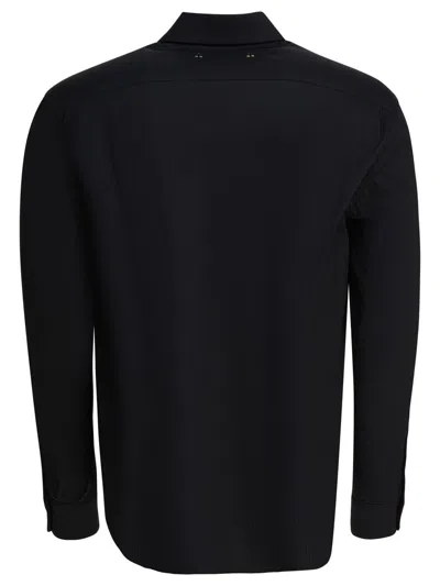 Altum Logo-embroidered Buttoned Shirt In Black