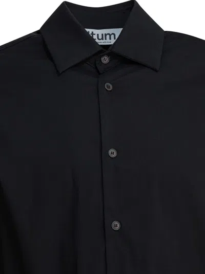 Altum Logo-embroidered Buttoned Shirt In Black