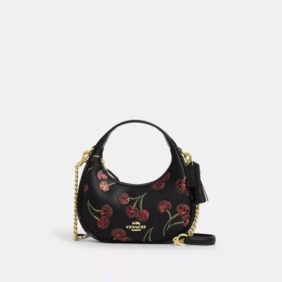 Coach Outlet Carmen Mini Crossbody Bag With Cherry Print In Multi