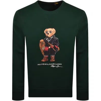 Ralph Lauren Bear-motif Sweatshirt In Green