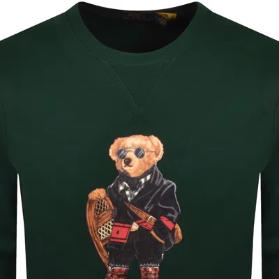 Ralph Lauren Bear-motif Sweatshirt In Green
