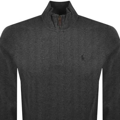 Ralph Lauren Quarter Zip Sweatshirt Grey In Gray