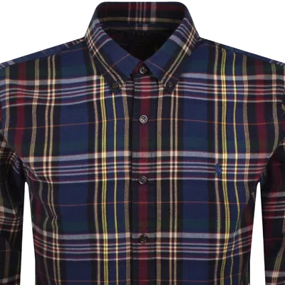 Ralph Lauren Check Long Sleeve Shirt Navy In Multi