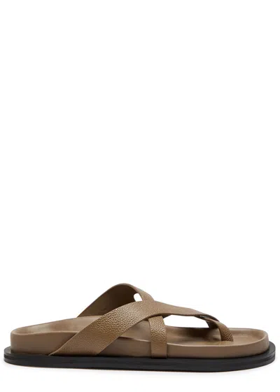 A.emery Claude Grained Leather Sandals In Multi