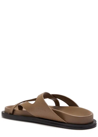 A.emery Claude Grained Leather Sandals In Multi