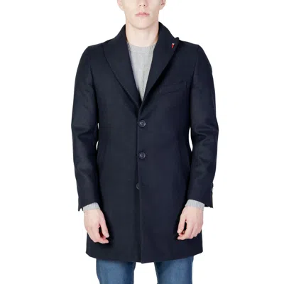 Mulish Polyester Men's Coat In Blue