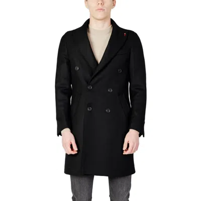 Mulish Polyester Men's Coat In Black