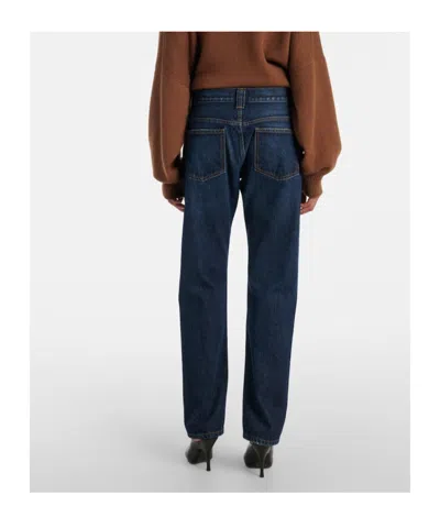 Khaite Callum Straight Jeans In Blue