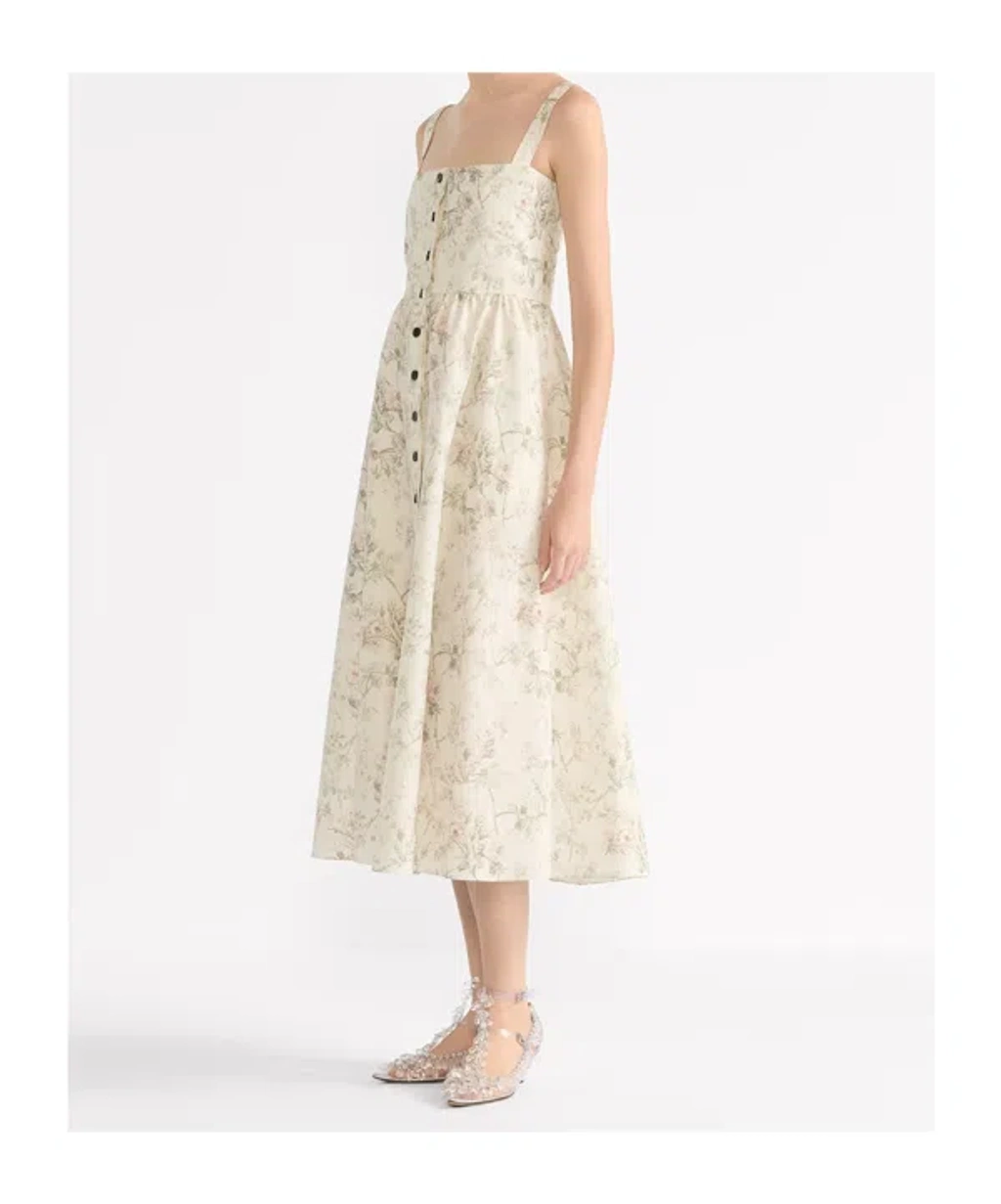 Dior Mid-length Flared Dress In White | ModeSens