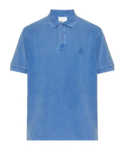 Isabel Marant Afko Polo Shirt In Blue