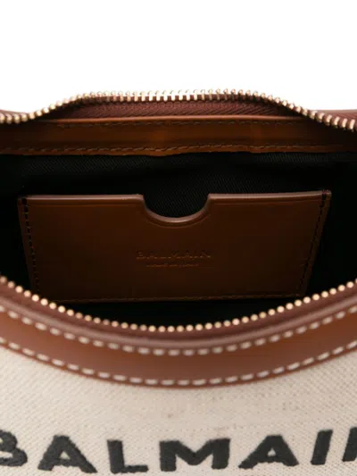 Balmain Women's B-army Canvas Shoulder Bag In Neutral