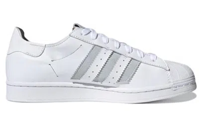 Adidas Originals (wmns)  Superstar 'white Grey' In Animal Print