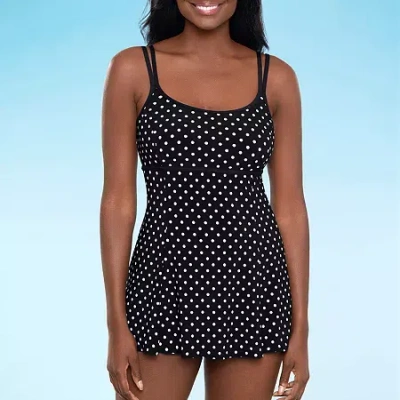 Sonnet Shores Womens Swim Dress In Black